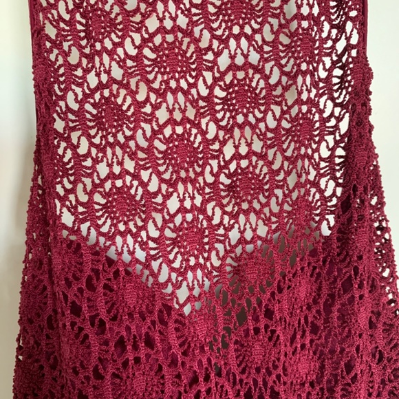 Maroon One-Piece Bathing/Body Suit - Picture 3 of 3